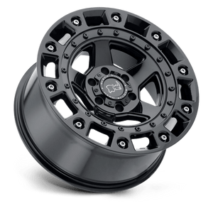 Black Rhino CINCO Gloss Black W/ Stainless Bolt 20x9.5 +12 6x139.7mm 112.1mm - Wheelwiz