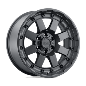 Black Rhino CLEGHORN Matte Black 17x8.5 -18 5x127mm 71.5mm - Wheelwiz