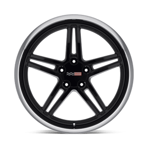 Cray SCORPION Gloss Black W/ Mirror Cut Lip 17x9 +50 5x120.65mm 70.3mm - WheelWiz