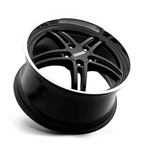 Cray SCORPION Gloss Black W/ Mirror Cut Lip 17x9 +50 5x120.65mm 70.3mm - WheelWiz