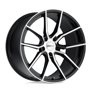 Cray SPIDER Gloss Black W/ Mirror Cut Face 18x9 +50 5x120.65mm 70.3mm - WheelWiz