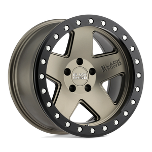 Black Rhino CRAWLER Matte Bronze W/ Black Ring 17x8.5 -32 5x127mm 71.5mm - WheelWiz