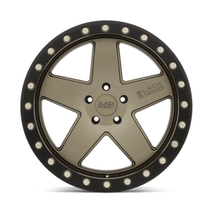 Black Rhino CRAWLER Matte Bronze W/ Black Ring 17x9.5 0 5x139.7mm 78.1mm - WheelWiz