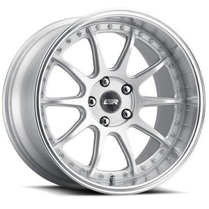 ESR Wheels CS12 HYPER SILVER MACHINE LIP 18x8.5 +35 5x114.3mm 72.6mm - Wheelwiz