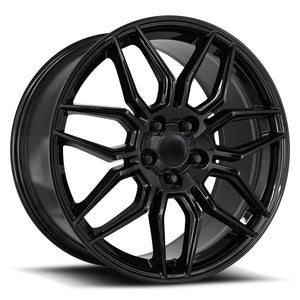 Factory Reproductions FR 401 Gloss Black 20x10 +79 5x120.65mm 70.3mm
