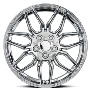 Factory Reproductions FR 401 Chrome 19x8.5 +38 5x120mm 66.9mm