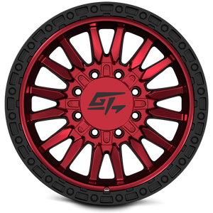 GT Off-Road CHAMBER Black Ring / Anodized red centre 18x10 -18 8x165.1|8x170mm 125.2mm - Wheelwiz