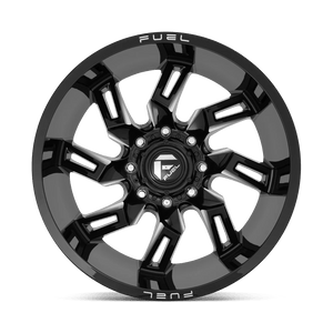 Fuel Offroad D747 LOCKDOWN GLOSS BLACK MILLED 20x10 -18 6x139.7mm 106.1mm - Wheelwiz