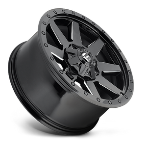 Fuel Offroad D597 WILDCAT GLOSS BLACK MILLED 20x9 +1 8x165.1mm 125.1mm - Wheelwiz