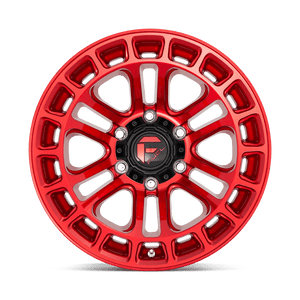 Fuel Offroad D719 HEATER CANDY RED MACHINED 18x9 +1 6x139.7mm 106.1mm - Wheelwiz