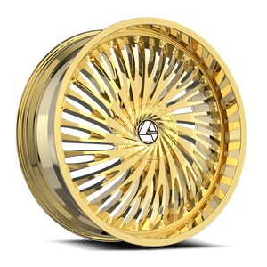 Azara AZA-526 Nano Gold 20x8.5 +35 5x112|5x114.3mm 74.1mm - Wheelwiz
