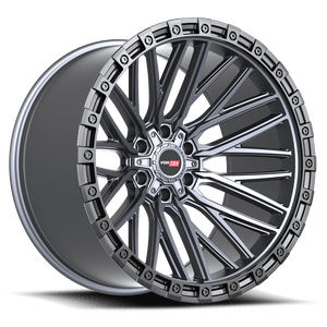 Vortek VRT-608 Matte Titanium Black Bead Ring 22x12 -44 6x135|6x139.7mm 106.1mm - Wheelwiz