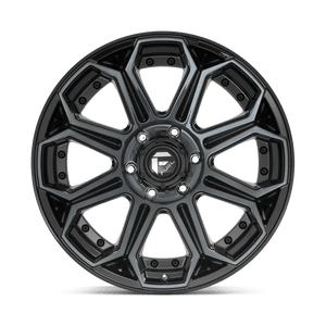 Fuel Offroad D704 SIEGE GLOSS MACHINED DOUBLE DARK TINT 18x9 +1 5x127mm 71.5mm - Wheelwiz