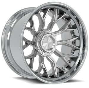 Sentali BFX2 Polished Lip / Brushed Centre 22x10 -24 8x165.1|8x180mm 0mm - Wheelwiz