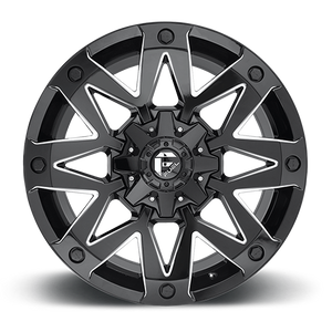 Fuel Offroad D555 AMBUSH GLOSS BLACK MILLED 20x10 -18 6x135|6x139.7mm 106.1mm - Wheelwiz