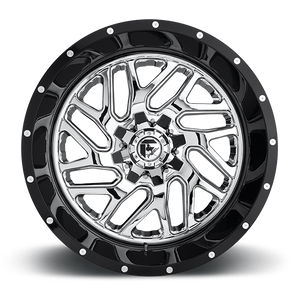 Fuel Offroad D211 TRITON CHROME PLATED GLOSS BLACK LIP 20x12 -44 6x135|6x139.7mm 106.1mm - Wheelwiz
