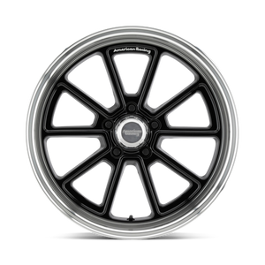 American Racing VN510 DRAFT Gloss Black W/ Diamond Cut Lip 18x10 +12 5x114.3mm 72.6mm - Wheelwiz