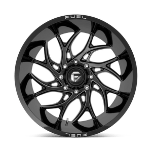 Fuel Offroad D741 RUNNER GLOSS BLACK MILLED 26x14 -75 8x165.1mm 125.1mm - Wheelwiz