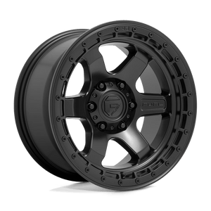 Fuel Offroad D750 BLOCK MATTE BLACK WITH BLACK RING 18x9 +20 6x114.3mm 66.06mm - Wheelwiz