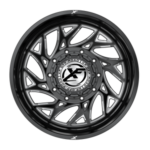 XF Off-Road XF-229 Gloss Black Milled 20x10 -24 6x135|6x139.7mm 106.4mm - Wheelwiz