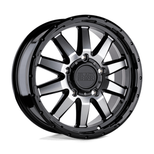 Black Rhino EXCURSION Gloss Black W/ Mirror Face 17x7.5 +45 6x130mm 84.1mm - Wheelwiz