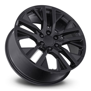 Factory Reproductions FR 96 Gloss Black 22x9 +28 6x139.7mm 78.1mm