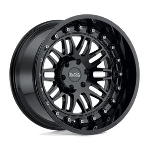 Black Rhino FURY Gloss Black 20x9.5 -18 6x139.7mm 112.1mm - Wheelwiz