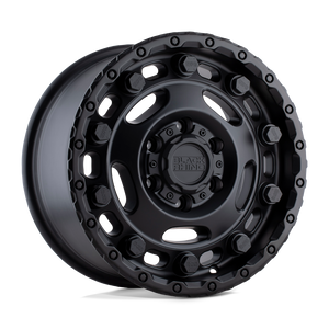 Black Rhino GLACIER Matte Black 17x8 +45 5x130mm 78.1mm - WheelWiz