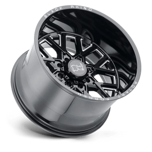 Black Rhino GRIMLOCK Gloss Black & Milled 20x9.5 +12 8x180mm 125.1mm - Wheelwiz