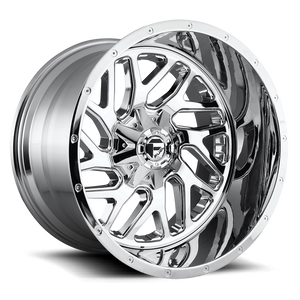 Fuel Offroad D210 TRITON Chrome Plated 22x14 -70 8x165.1mm 125.1mm - 2 PIECE - WheelWiz