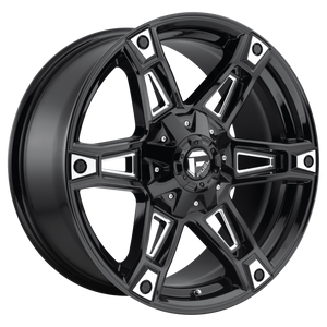 Fuel Offroad D622 DAKAR Gloss Black Milled 20x9 +01 6x135|6x139.7mm 106.1mm - WheelWiz