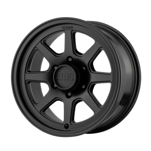 KMC KM301 TURBINE Satin Black 17x8.5 +25 6x114.3mm 83.1mm - WheelWiz