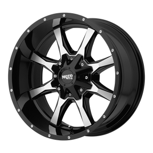 Moto Metal MO970 Gloss Black Machined Face 20x9 +45 5x150mm 110.1mm - WheelWiz