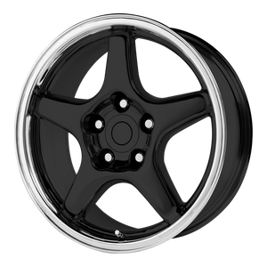 OE Creations PR103 Gloss Black/machined Lip 17x9.5 +56 5x120.65mm 70.7mm - WheelWiz