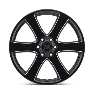 Black Rhino HAKA Gloss Black W/ Milled Spokes 20x8.5 +15 6x139.7mm 112.1mm - WheelWiz