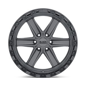 Black Rhino HENDERSON Gun Black W/ Black Ring 20x9.5 -18 6x139.7mm 112.1mm - WheelWiz