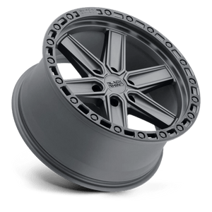 Black Rhino HENDERSON Gun Black W/ Black Ring 17x9 0 6x135mm 87.1mm - WheelWiz