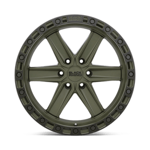 Black Rhino HENDERSON Olive Drab Green W/ Black Ring 18x9 +12 6x139.7mm 112.1mm - WheelWiz