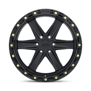 Black Rhino HENDERSON Matte Black W/ Brass Bolts 20x9.5 -18 6x139.7mm 112.1mm - Wheelwiz