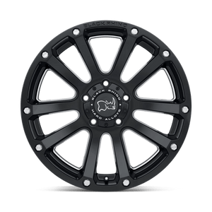 Black Rhino HIGHLAND Matte Black W/ Milled Spokes 18x9.5 -12 5x127mm 71.5mm - Wheelwiz