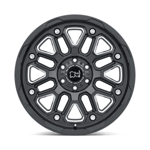 Black Rhino HOLLISTER Gloss Black W/ Milled Spokes 20x9.5 -18 5x127mm 71.5mm - WheelWiz