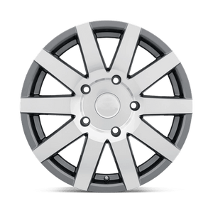 Black Rhino JOURNEY Gloss Gunmetal W/ Mirror-cut Face 18x8 +48 5x160mm 65.1mm - WheelWiz