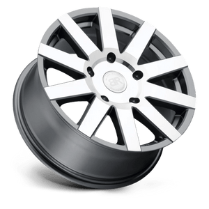 Black Rhino JOURNEY Gloss Gunmetal W/ Mirror-cut Face 16x7.5 +45 5x130mm 84.1mm - WheelWiz