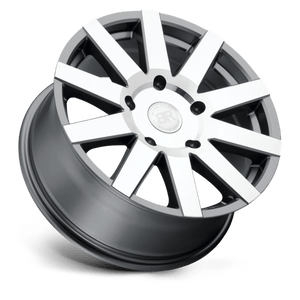 Black Rhino JOURNEY Gloss Gunmetal W/ Mirror Cut 16x7.5 +35 6x139.7mm 112.1mm - Wheelwiz