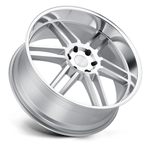 Black Rhino KATAVI Silver W/ Mirror-cut Face 24x10 +20 6x139.7mm 112.1mm - WheelWiz