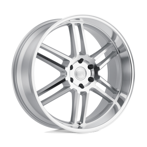 Black Rhino KATAVI Silver W/ Mirror-cut Face 24x10 +30 6x135mm 87.1mm - WheelWiz