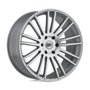 Black Rhino KRUGER Silver W/ Mirror-cut Face 24x10 +35 6x135mm 87.1mm - WheelWiz