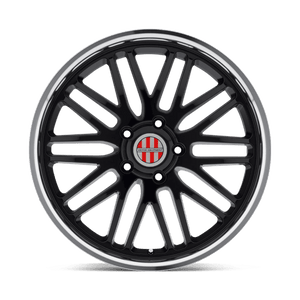 Victor Equipment LEMANS Gloss Black W/ Mirror Cut Lip 18x11 +36 5x130mm 71.5mm - WheelWiz