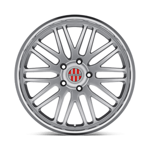 Victor Equipment LEMANS Hyper Silver W/ Mirror Cut Lip 20x8.5 +45 5x130mm 71.5mm - WheelWiz