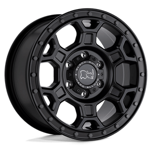 Black Rhino MIDHILL Matte Black W/ Gunmetal Bolts 18x8 +48 6x130mm 84.1mm - Wheelwiz
